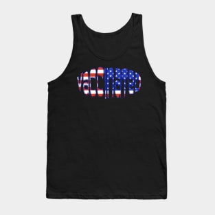Patriotic VACCINATED Red White Blue Stars Stripes Tank Top